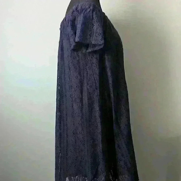 NWT Roxy Blue Off-Shoulder Knitted Dress - Size M - Picture 2 of 3
